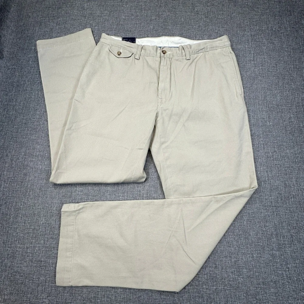 Polo Ralph Lauren Bedford Chino Pants Mens 35x32 (Fits 35x31) Straight‎ Fit NWOT